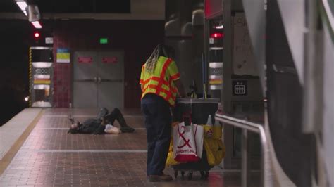 L.A. Metro report finds hundreds of homeless sleeping at stations overnight